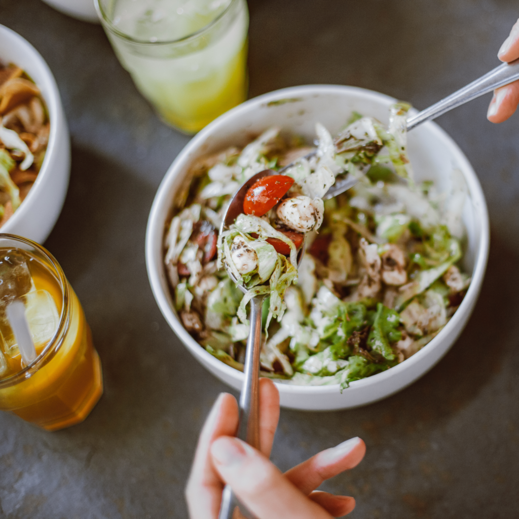 healthy food salad meal plan eating dinner