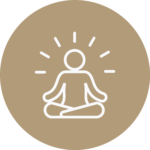 self meditating beige