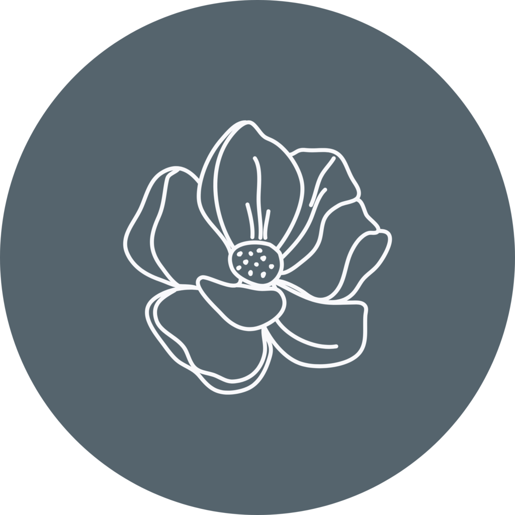 magnolia icon blue flower