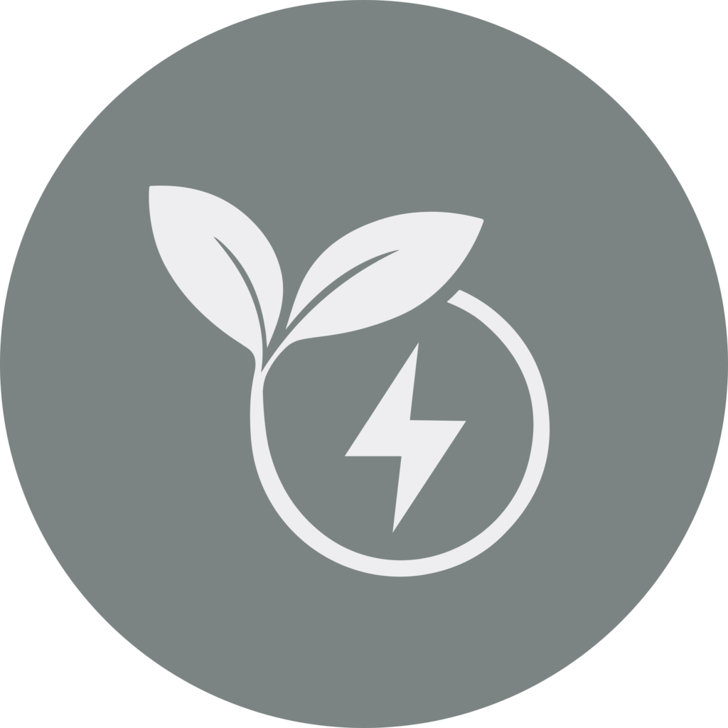 energy icon green blue