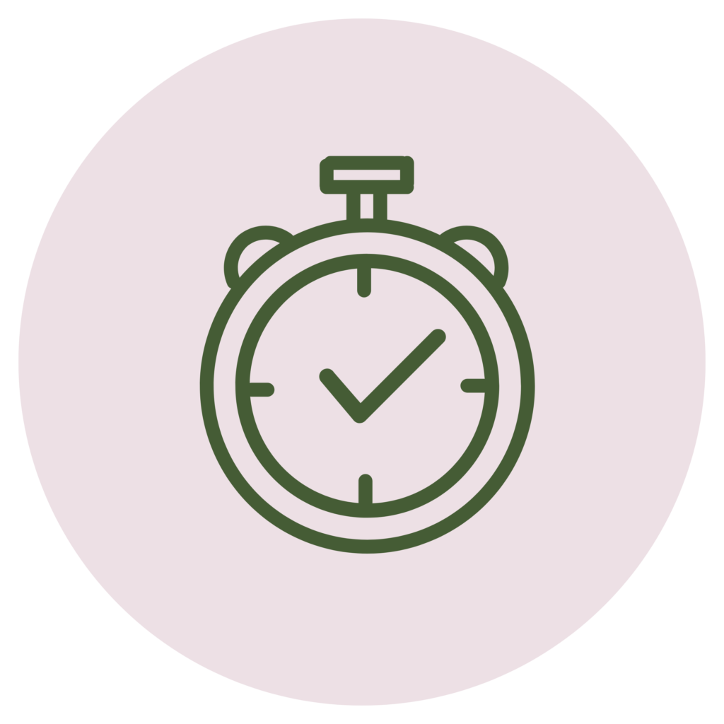 clock timer icon pink
