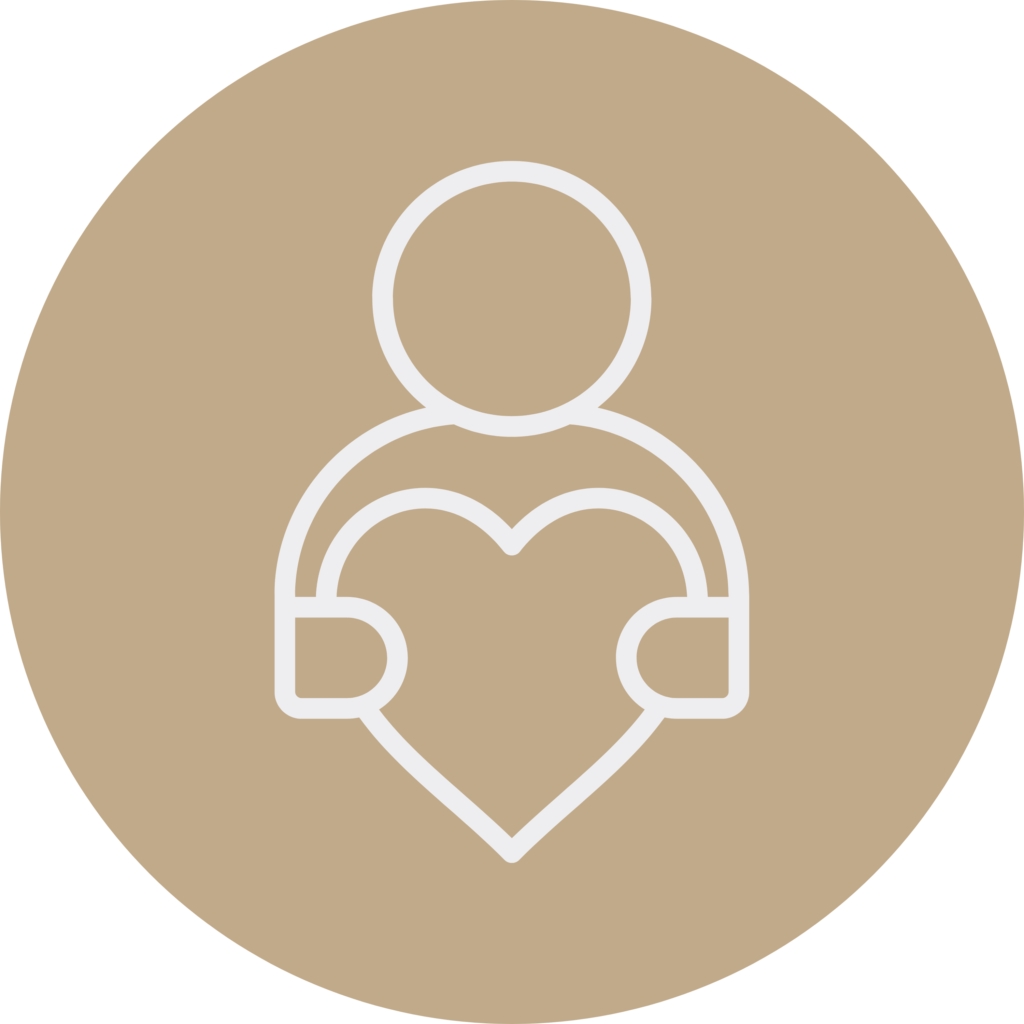 self love icon peach