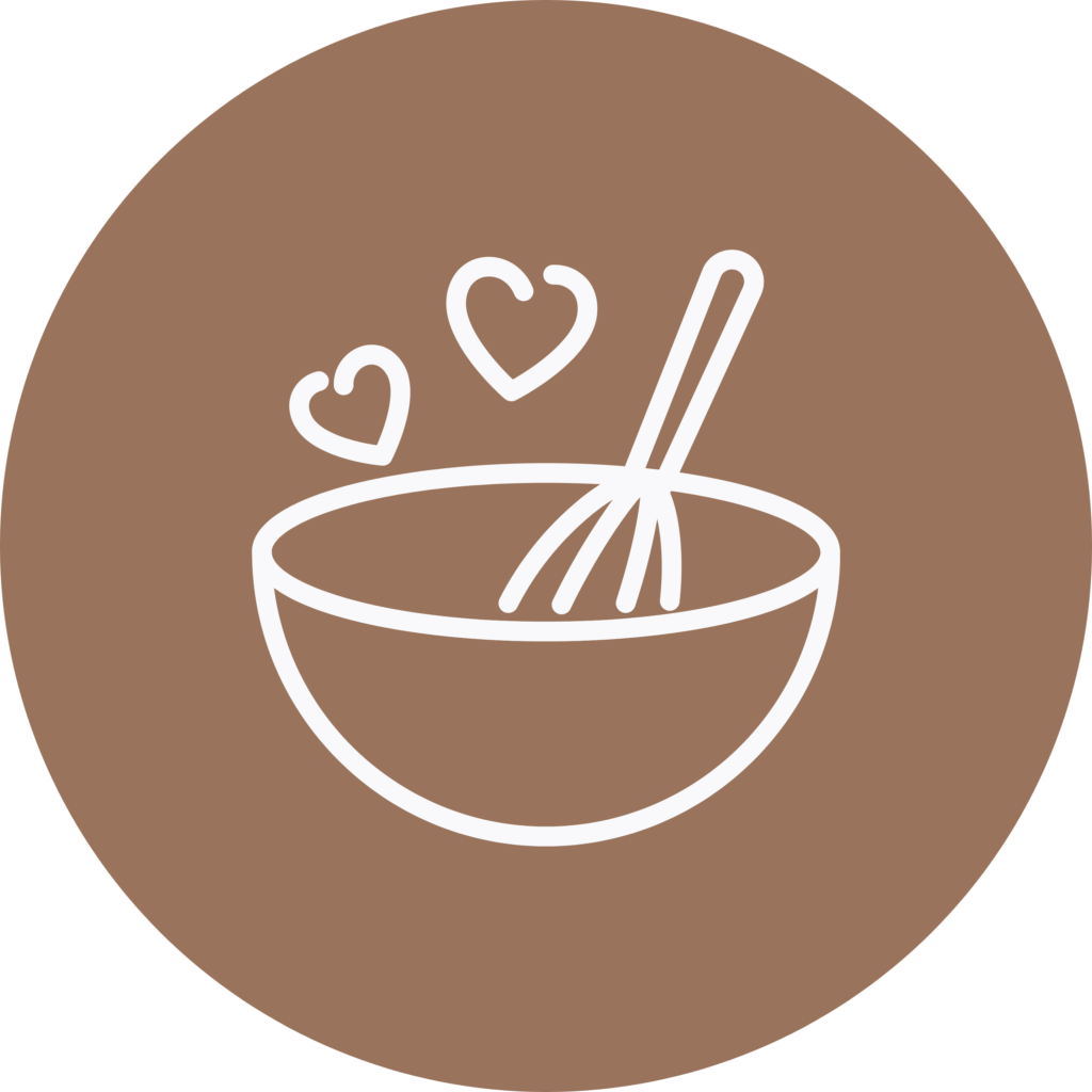 cooking baking icon brown meal planning