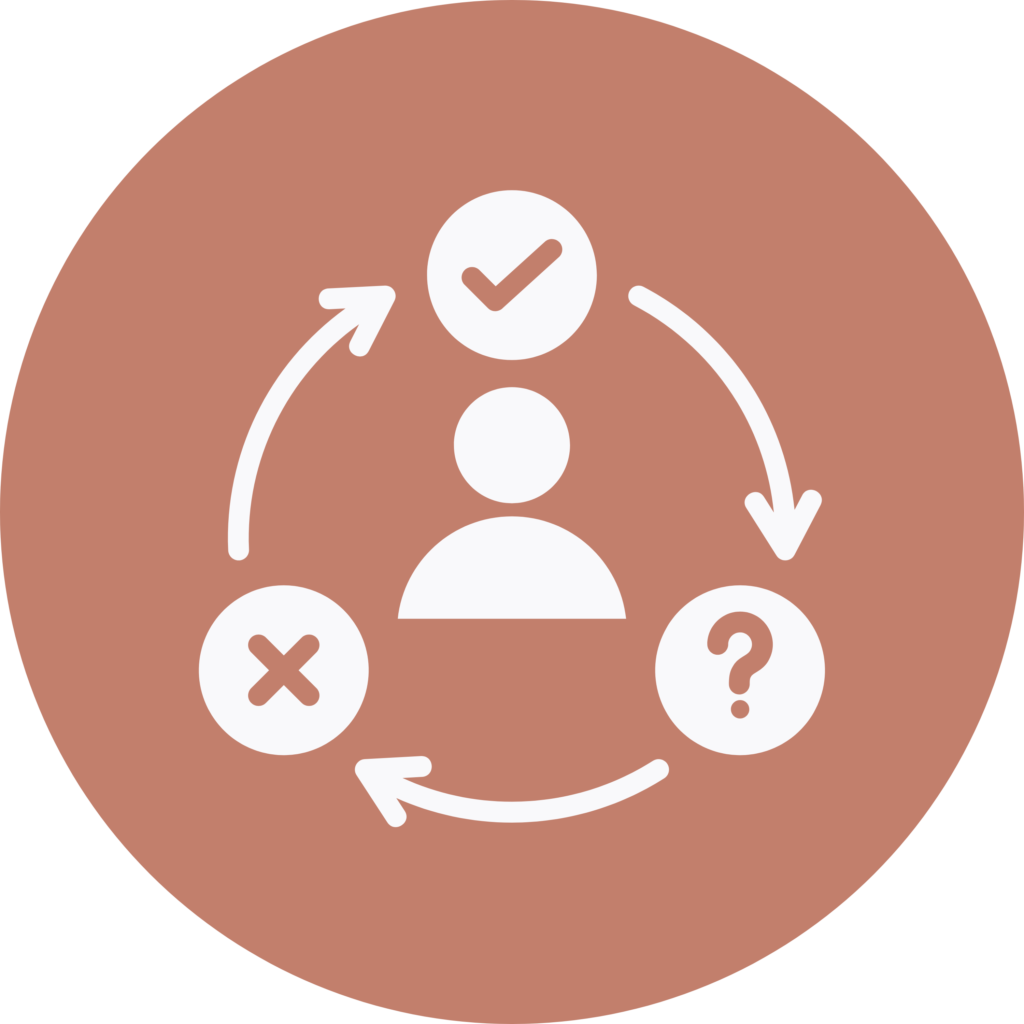 Icon for decision making questions